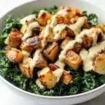 Spicy Potato Kale Bowls with Mustard Tahini Dressing Recipe