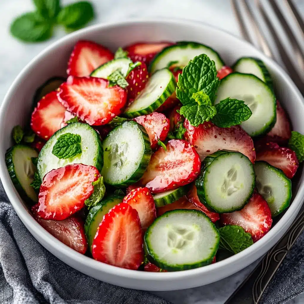 Cucumber Strawberry Salad Recipe - Recipe Image