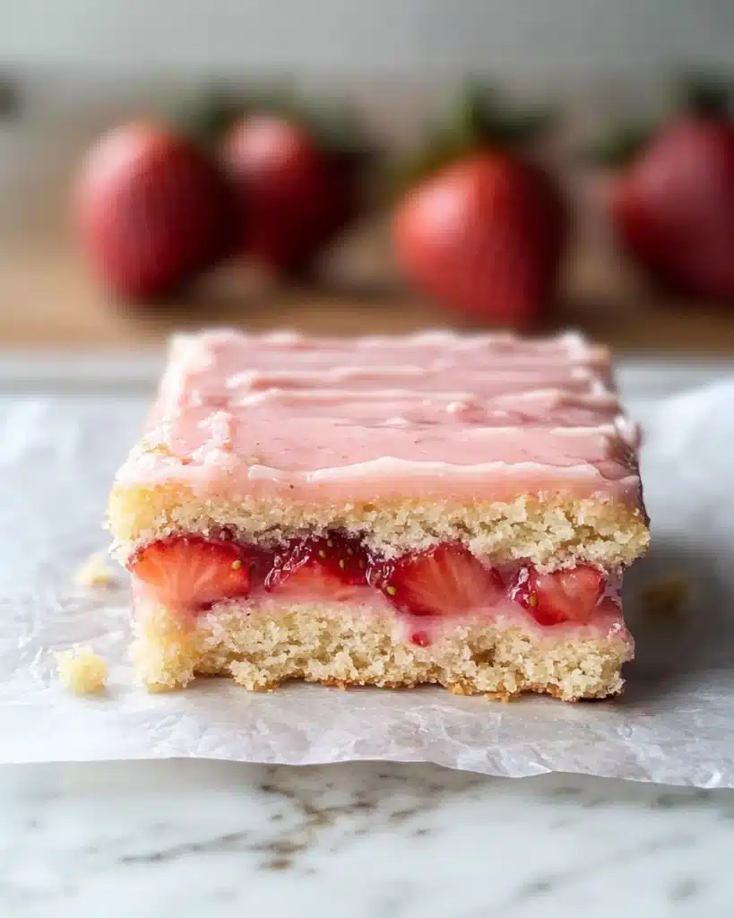 Strawberry Lemon Blondies Recipe