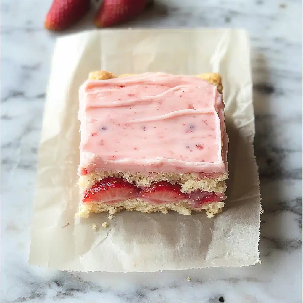 Strawberry Lemon Blondies Recipe - Recipe Image