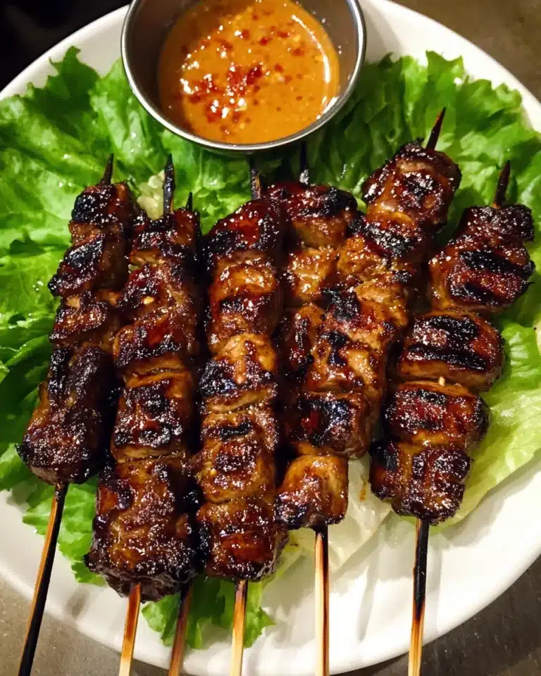 Grilled Thai Coconut Chicken Skewers Recipe