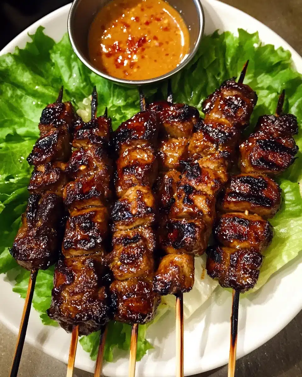 Grilled Thai Coconut Chicken Skewers Recipe