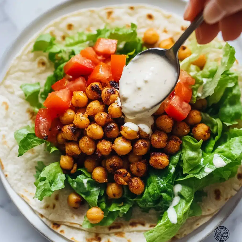 BBQ Chickpea Wraps with Ranch Dressing Recipe - Recipe Image