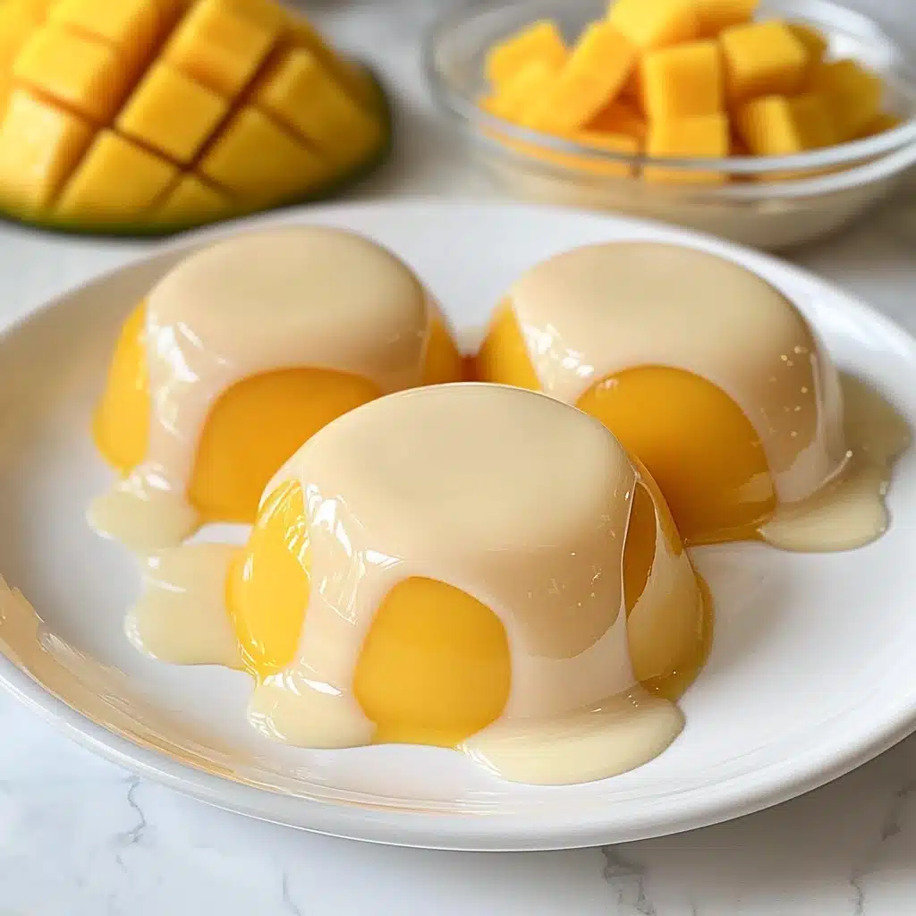 Easy Simple Mango Pudding Recipe - Recipe Image