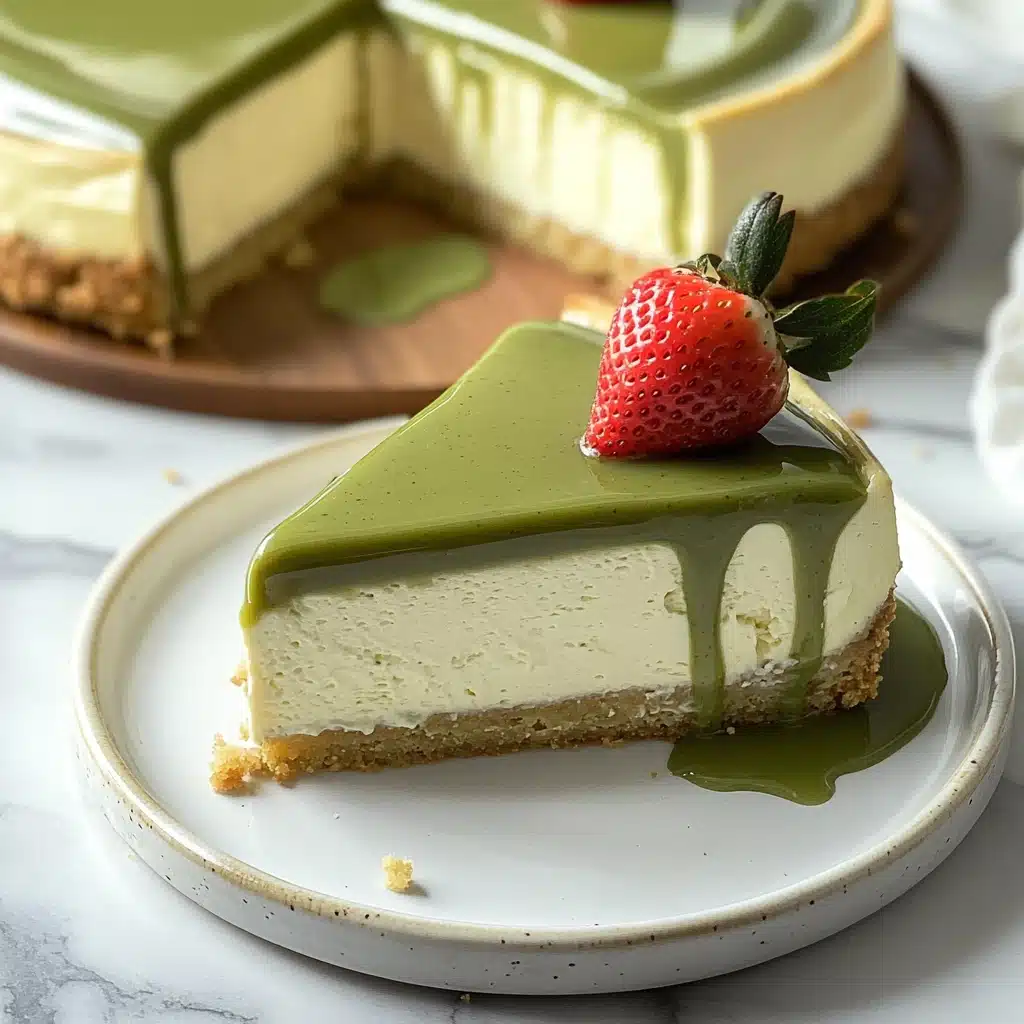 No Bake Pistachio Cheesecake Recipe - Recipe Image