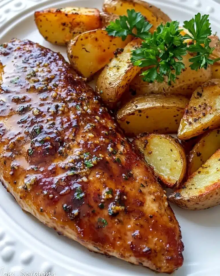 Sheet Pan Honey Glazed Chicken and Potatoes Recipe