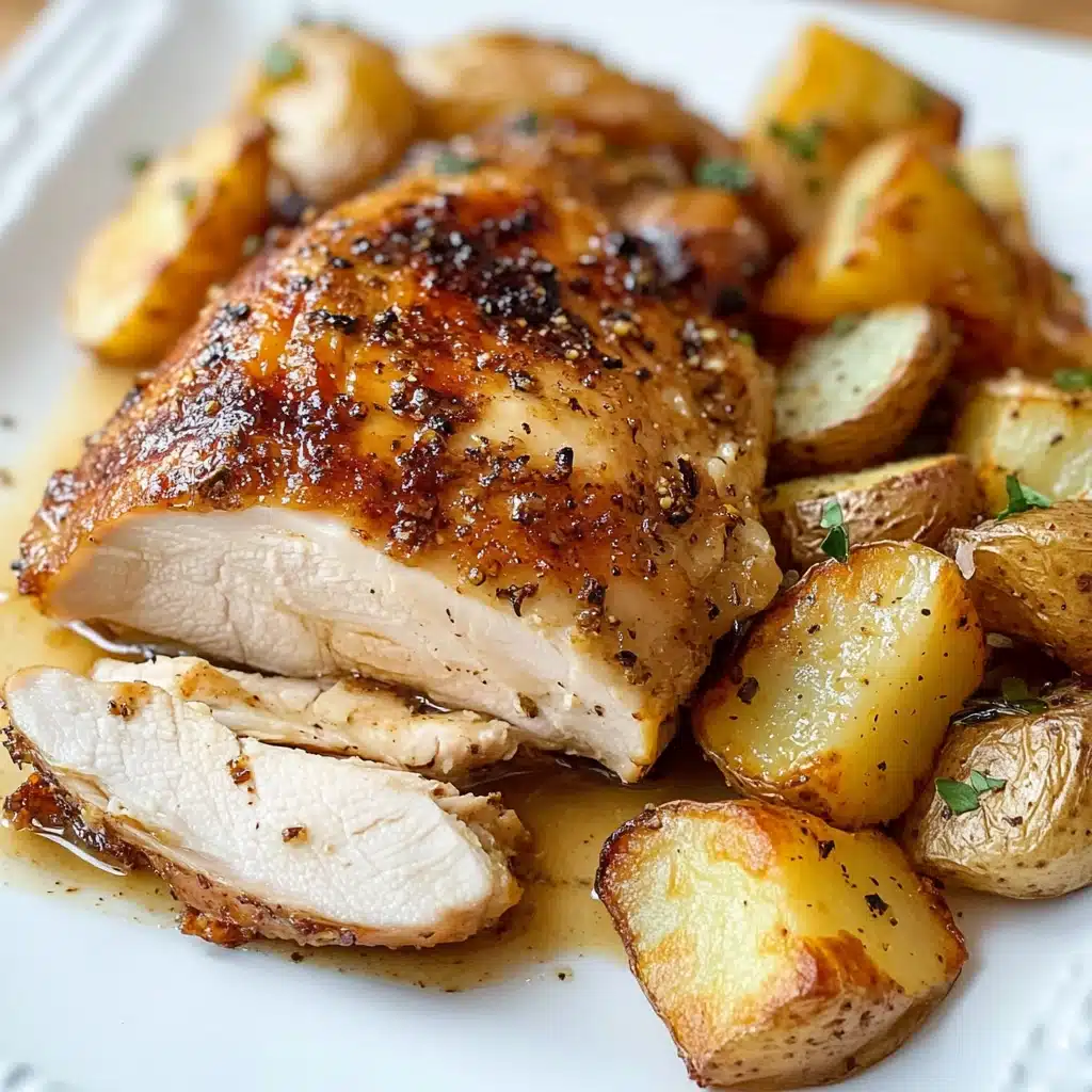 Sheet Pan Honey Glazed Chicken and Potatoes Recipe - Recipe Image