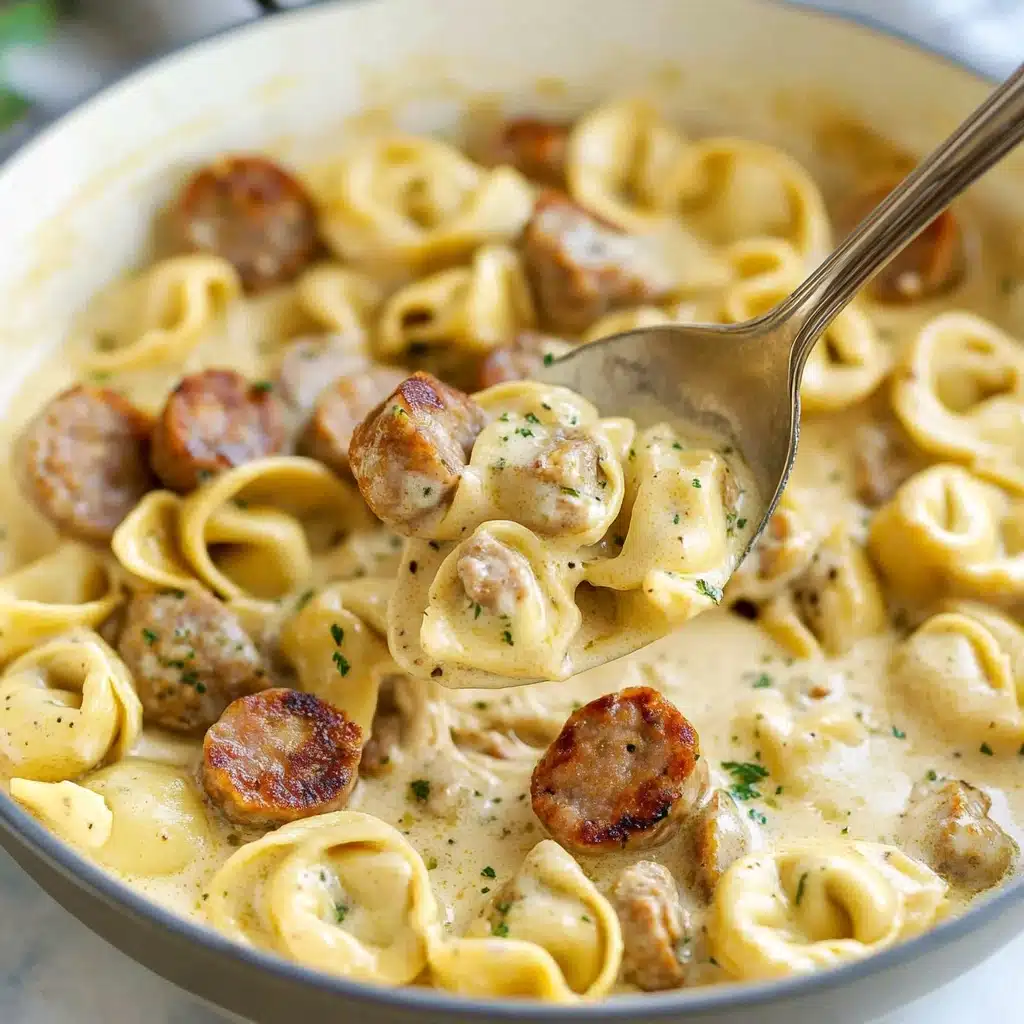 Sausage Tortellini Alfredo Recipe - Recipe Image