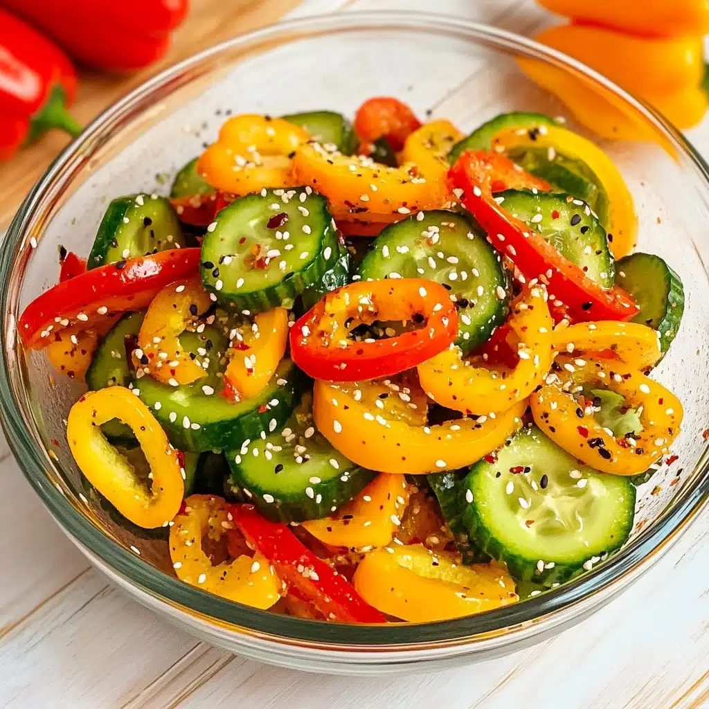 Cucumber and Sweet Pepper Salad Recipe - Recipe Image