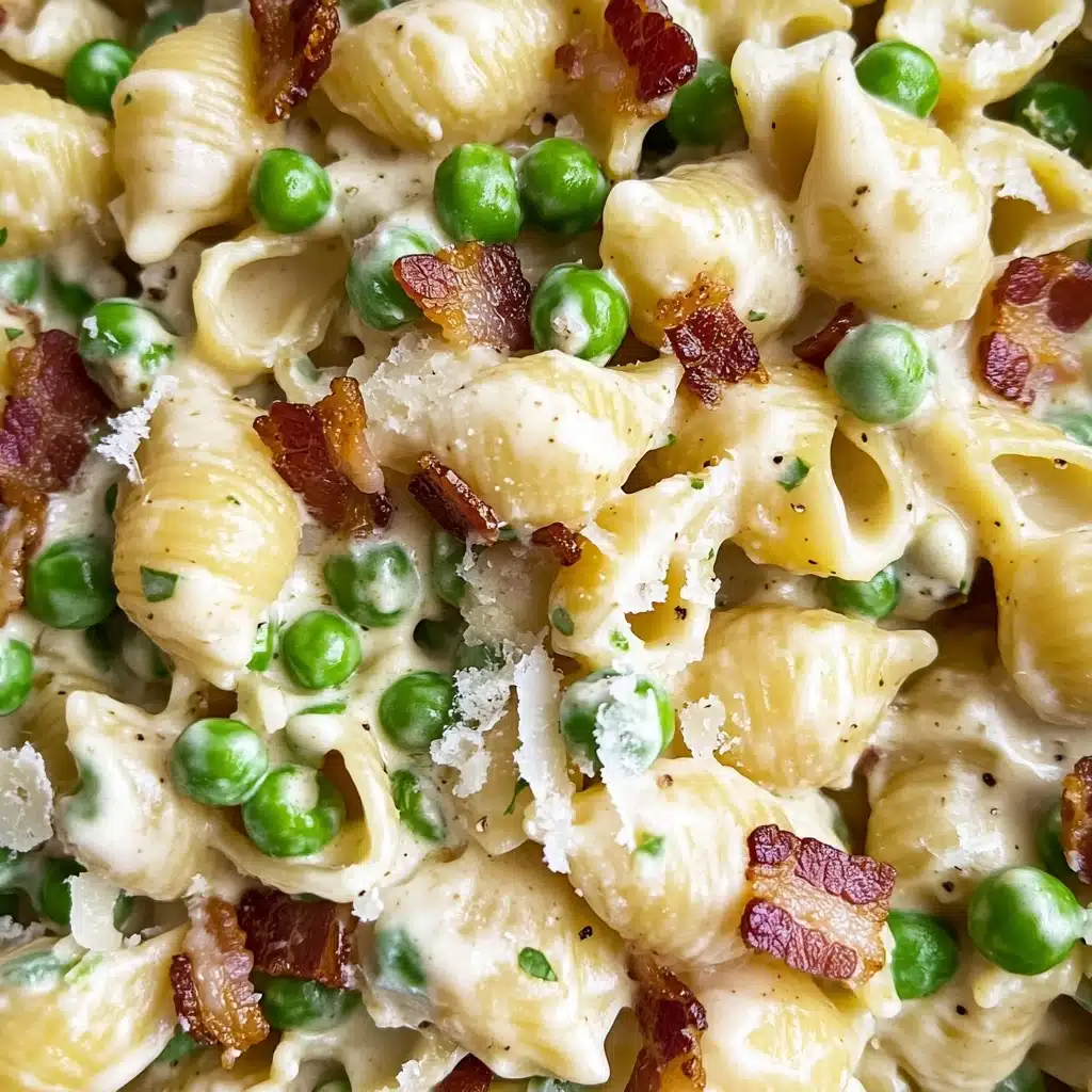 Creamy Bacon and Pea Pasta Salad Recipe - Recipe Image