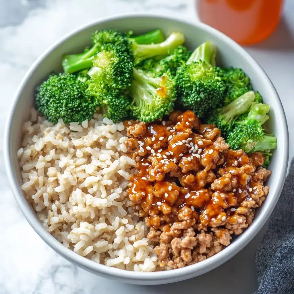 Sweet & Spicy Ground Turkey & Broccoli Bowls Recipe - Recipe Image