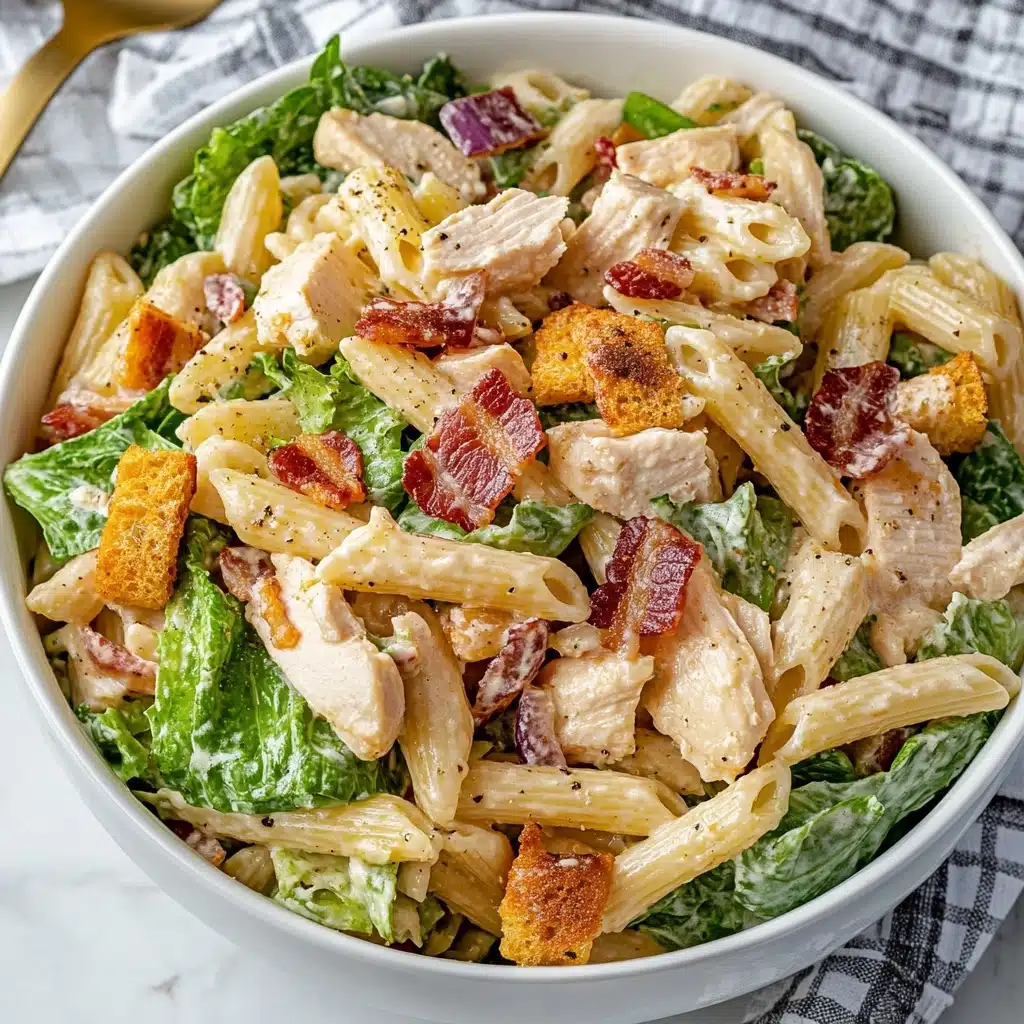 Chicken Caesar Pasta Salad Recipe - Recipe Image