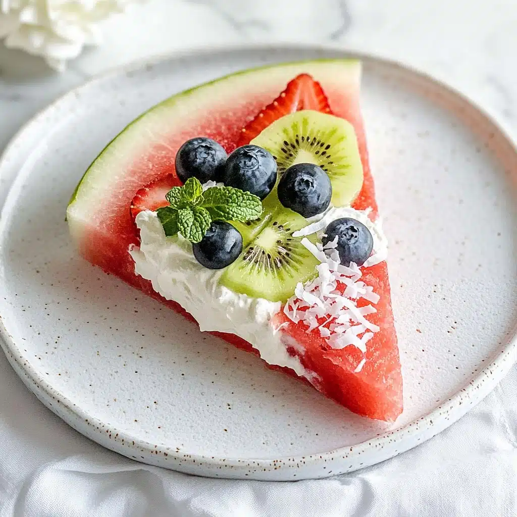 Watermelon Fruit Pizza Recipe - Recipe Image