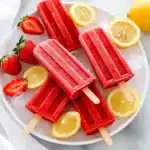 Strawberry Lemonade Popsicles Recipe