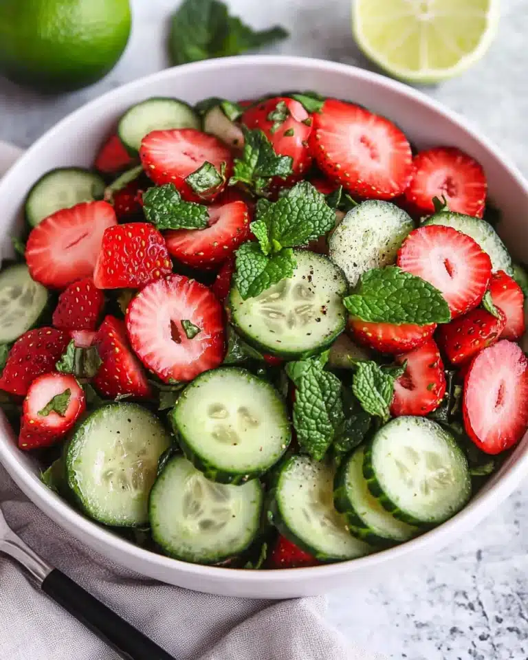Cucumber Strawberry Salad Recipe