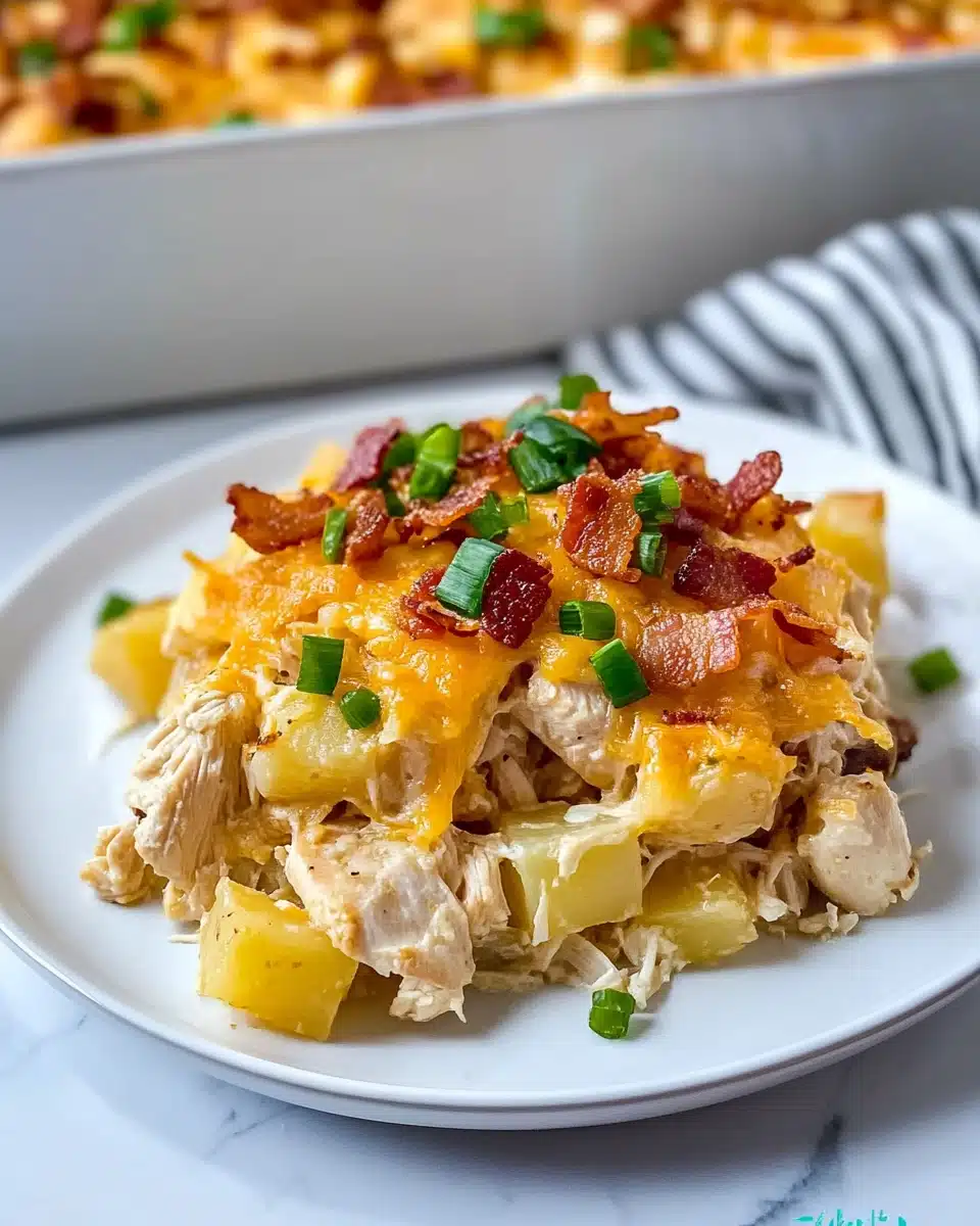 Loaded Potato Ranch Chicken Casserole Recipe
