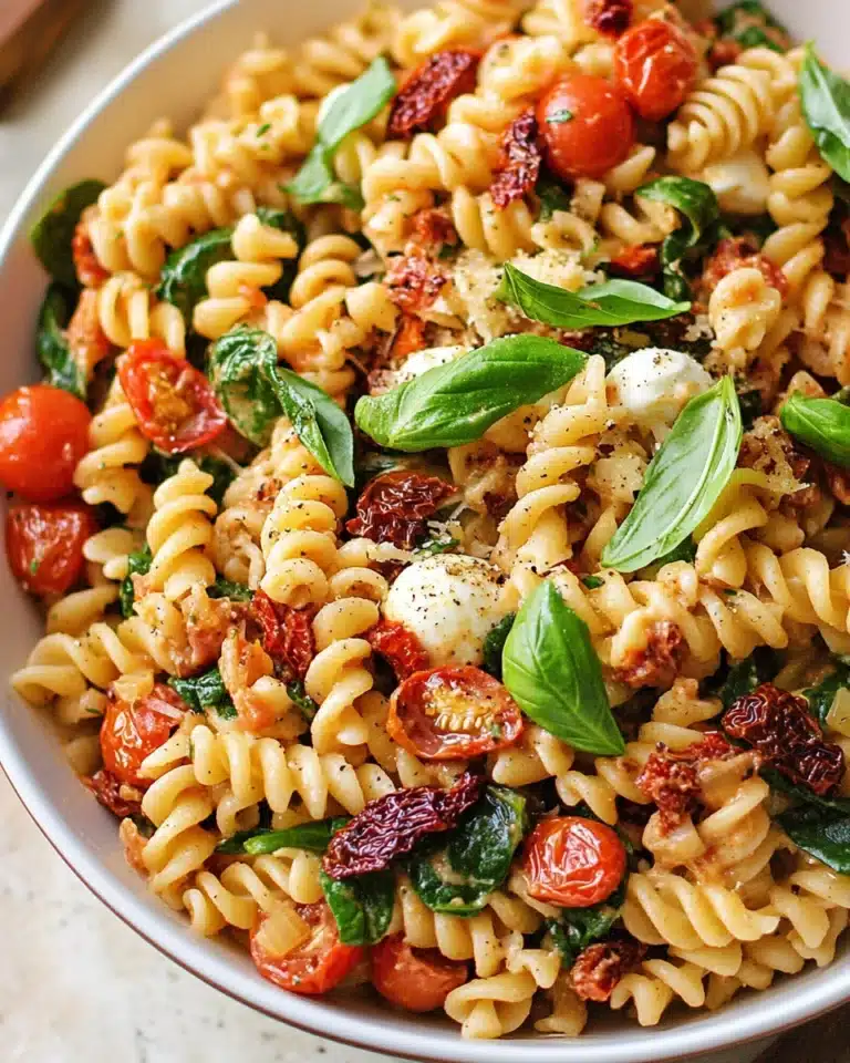 Sun Dried Tomato Pasta Salad Recipe
