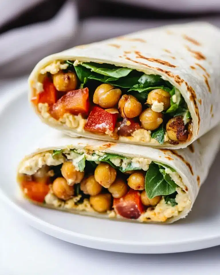 BBQ Chickpea Wraps with Ranch Dressing Recipe
