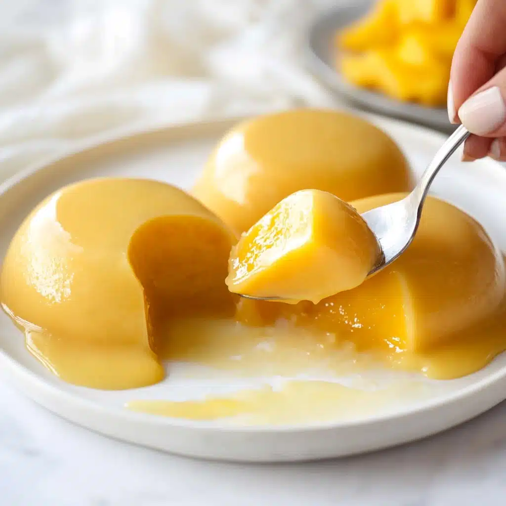 Easy Simple Mango Pudding Recipe - Recipe Image