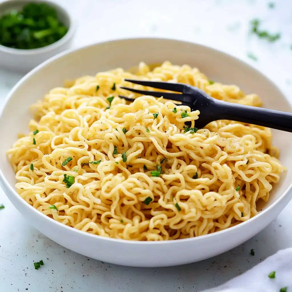 Garlic Butter Ramen Noodles Recipe - Recipe Image