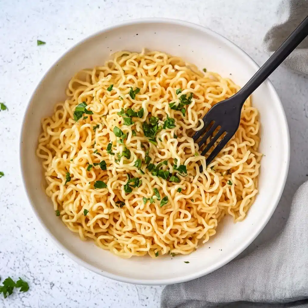 Garlic Butter Ramen Noodles Recipe - Recipe Image
