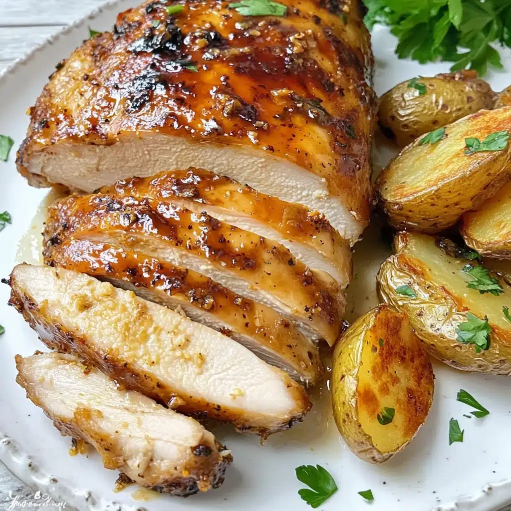 Sheet Pan Honey Glazed Chicken and Potatoes Recipe - Recipe Image