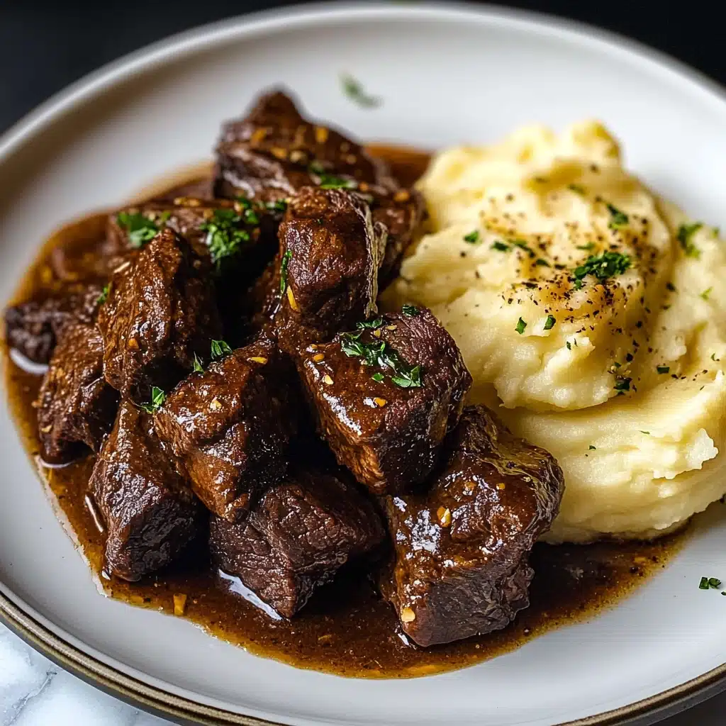 Cajun Garlic Butter Steak Bites Recipe - Recipe Image