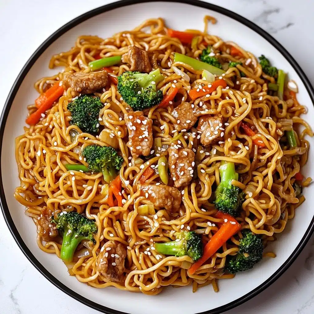 Savory Chicken Ramen Stir Fry Recipe - Recipe Image