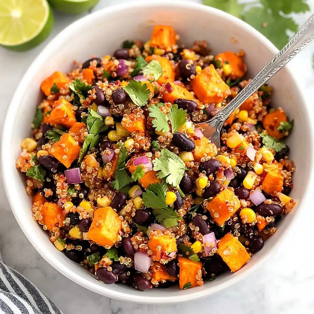 Roasted Sweet Potato Black Bean Quinoa Salad Recipe - Recipe Image