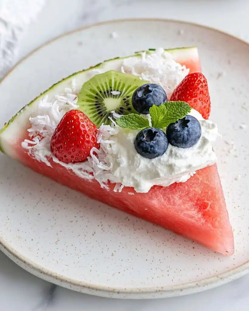 Watermelon Fruit Pizza Recipe