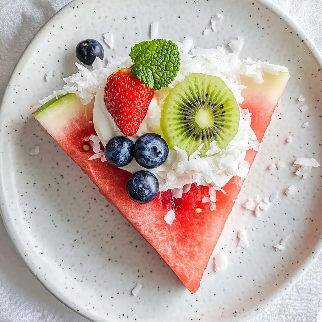 Watermelon Fruit Pizza Recipe - Recipe Image