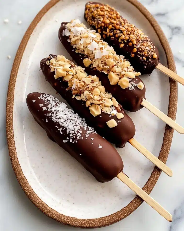 Chocolate Covered Banana Pops Recipe