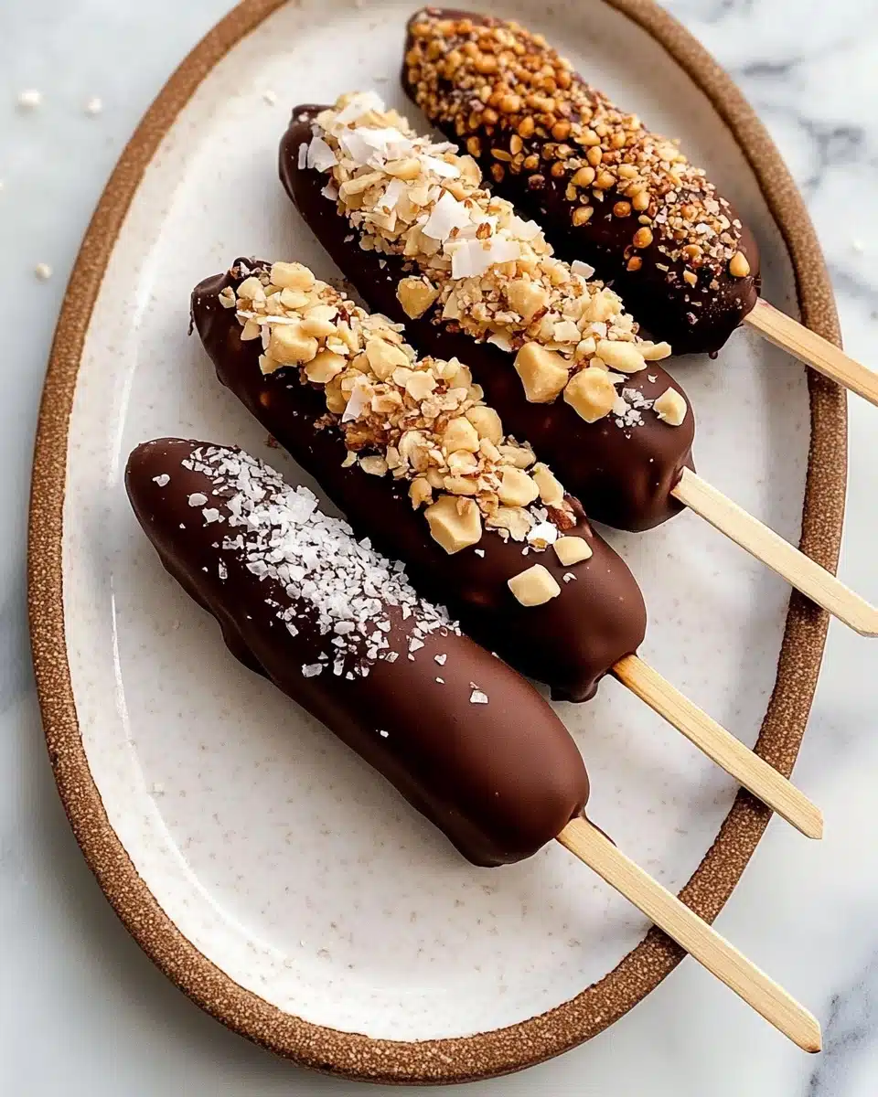Chocolate Covered Banana Pops Recipe
