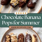 Chocolate Covered Banana Pops Recipe