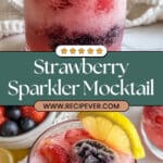 Strawberry Sparkler Mocktail Recipe