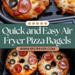 Air Fryer Pizza Bagels Recipe