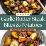 Garlic Butter Steak Bites and Potatoes Recipe