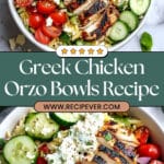 Greek Chicken Orzo Power Bowls Recipe