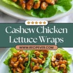 Cashew Chicken Lettuce Wraps Recipe