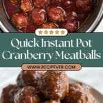 Instant Pot Cranberry Meatballs Recipe