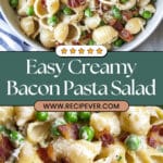 Creamy Bacon and Pea Pasta Salad Recipe
