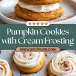 Pumpkin Cookies with Cream Cheese Frosting Recipe