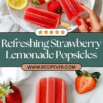 Strawberry Lemonade Popsicles Recipe