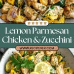 Skillet Lemon Parmesan Chicken with Zucchini and Squash Recipe