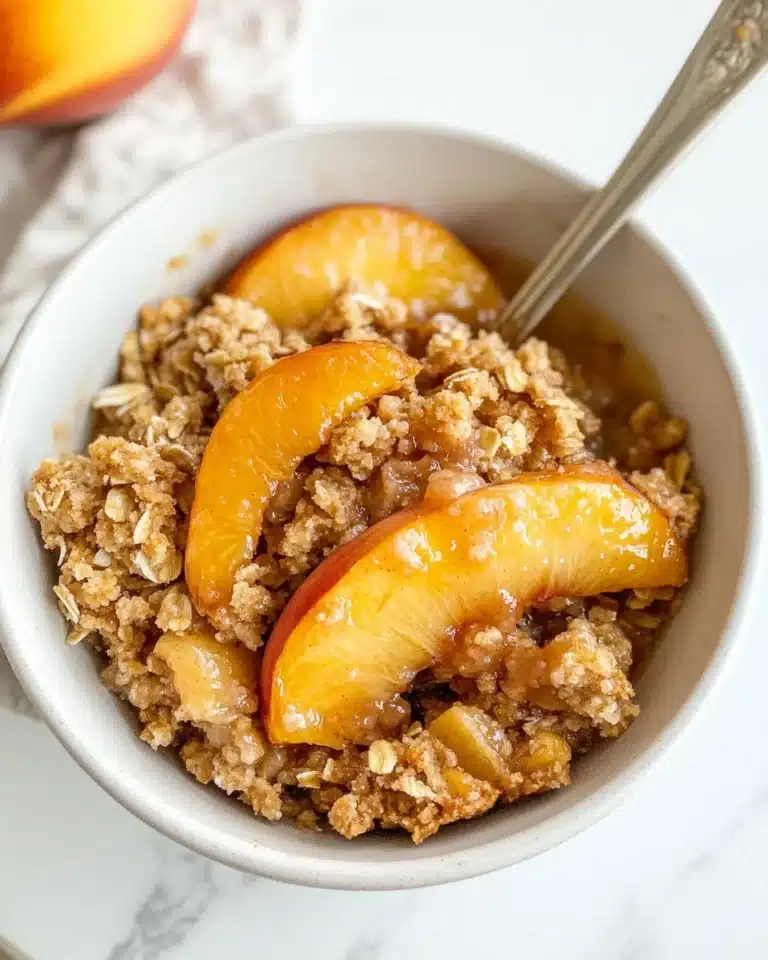 Peach Crisp Recipe