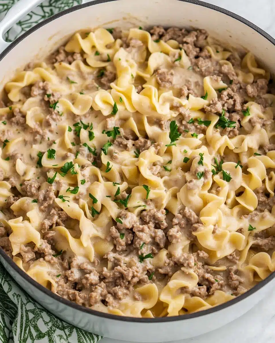 30-Minute Ground Beef Stroganoff Recipe