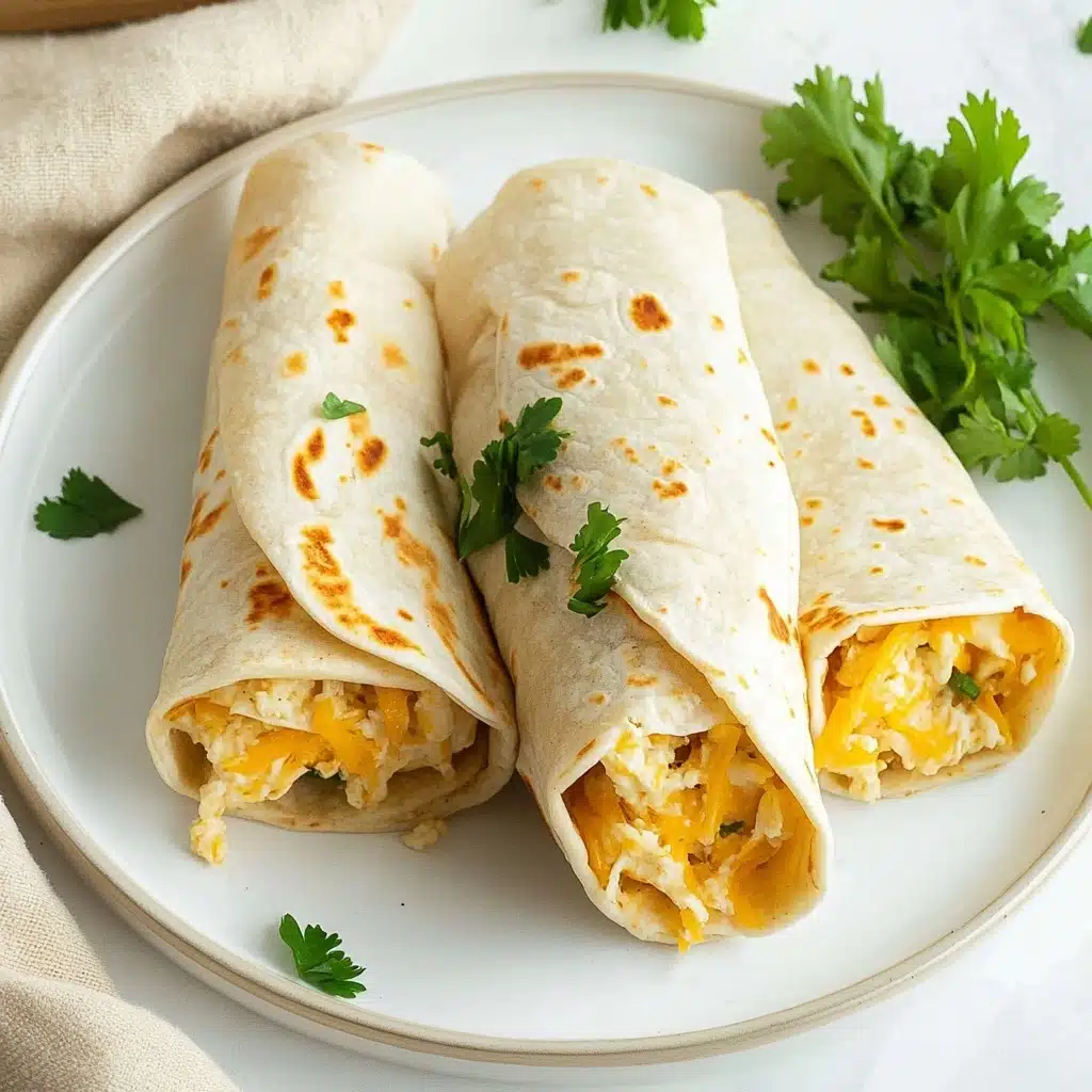 Cheesy Garlic Chicken Wraps Recipe - Recipe Image