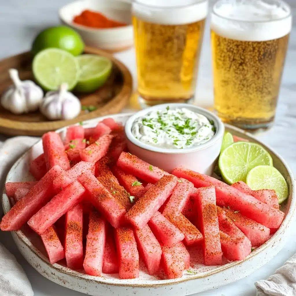 Watermelon Fries with Coconut Lime Dip Recipe - Recipe Image