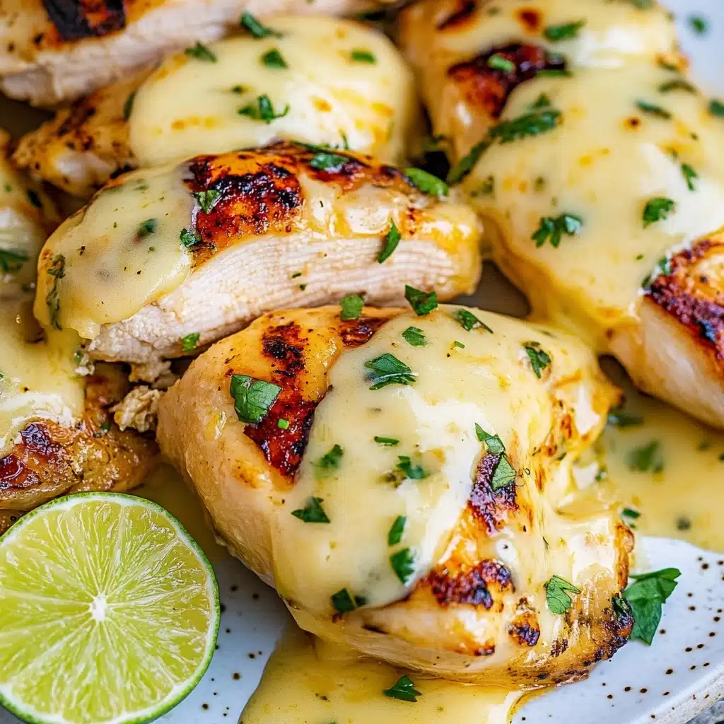 Grilled Salsa Verde Chicken with Pepper Jack Recipe - Recipe Image