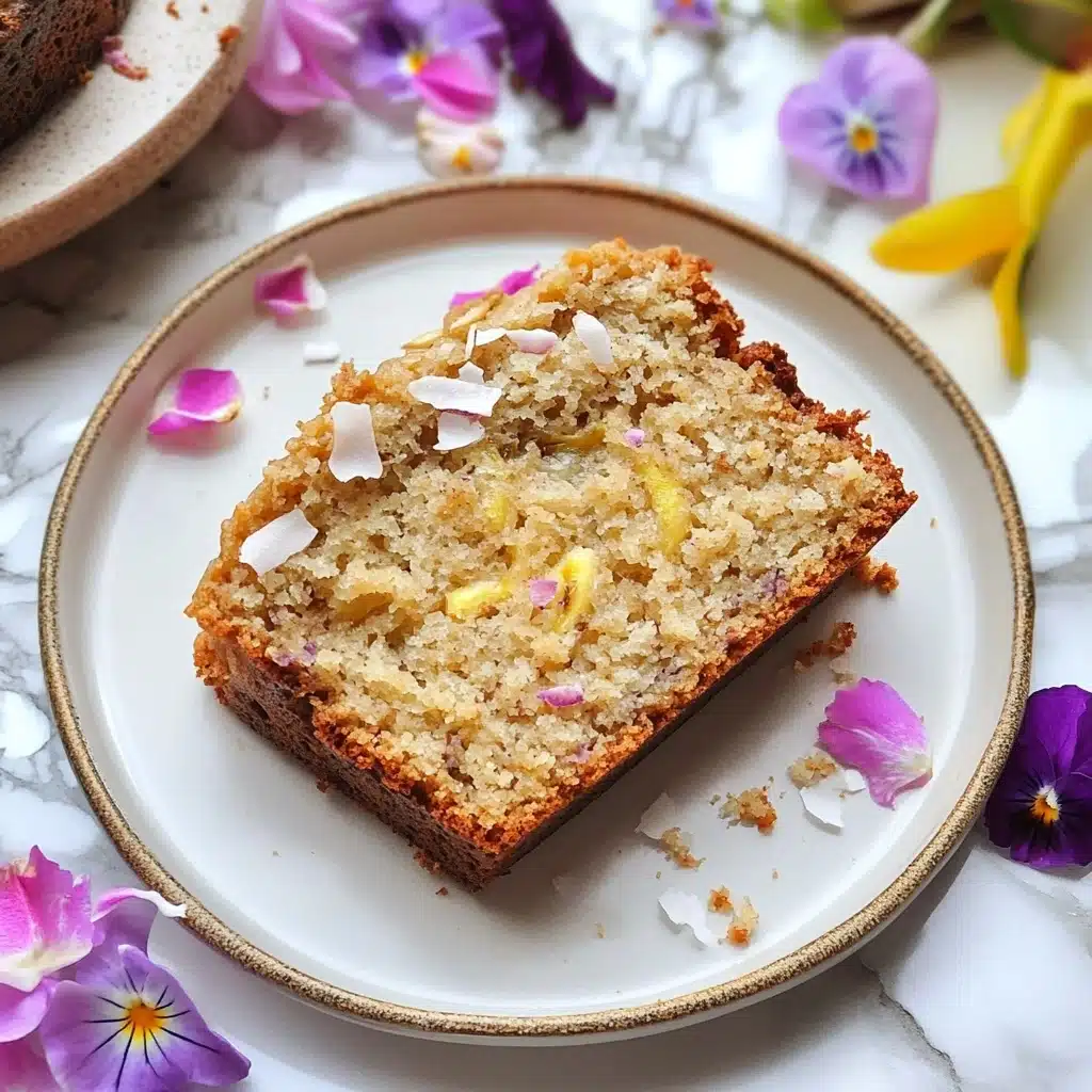 Hawaiian Banana Bread with Pineapple, Coconut & Macadamia Nuts Recipe - Recipe Image